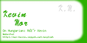 kevin mor business card